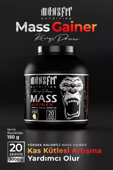 Mass Gainer 3.000G Vanilya Aroma (20 SERVİS)