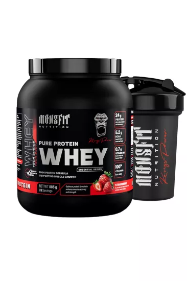 Çilek Aromalı Whey Protein Tozu 885 g / 26 Servis